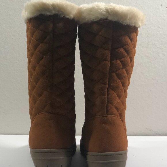 Style & Co-Nicky women's quilted suede winter boots #315 - Picture 4 of 7